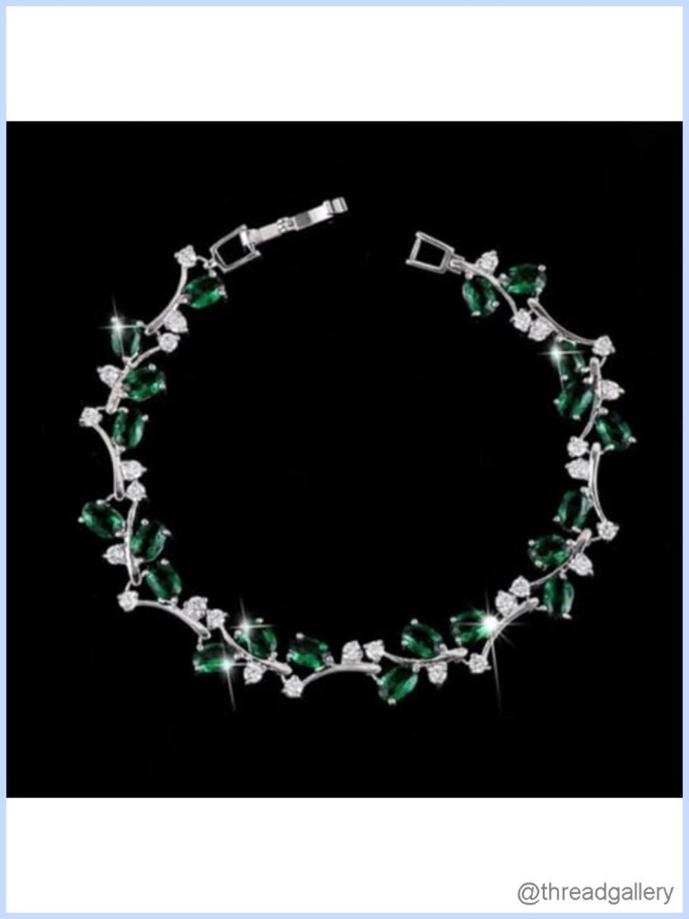 Bohemian Tennis Bracelet Zircon Branch Floral Design Everyday Wear